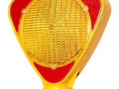 Lampa Solara Pentru semnalizare Lucrari cu lumina intermitenta galbena